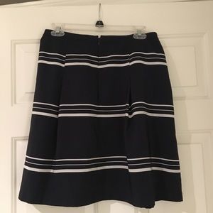 Navy a-line skirt
